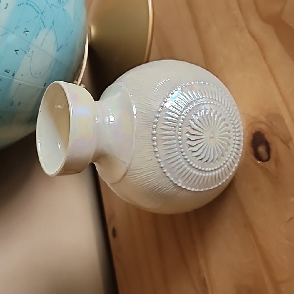 Handmade iridescent bud vase